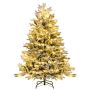 Artificial LED Christmas tree 95x135cm., green/white