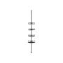 Vannas istabas plaukts 26,7x35x323 cm, melns