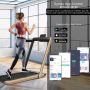 Treadmill, 2 in 1, Gold, 124 × 107 × 68.5 cm