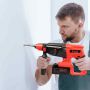 Cordless impact drill 3 modes, 4000 mAh battery, 360° handle