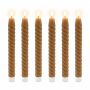 Беспламенные LED-конические свечи Relaxdays, 6 шт, Ø 2,2 × 25 см