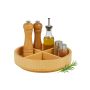 Вращающийся поднос Relaxdays, 4 отделения, 23,5 × 6 × 23,5 см