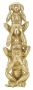 Pērtiķu dekors Mauro Ferretti Monkeys Tower, 3 pērtiķi, Ø 10,5 × 30 cm