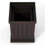 Set of 2 pots, brown