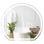 Led wall mirror 3x60x54cm., silver color