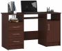 Desk NORE Ana 124 cm, dark brown