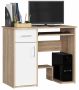 Desk NORE Jay, white/oak