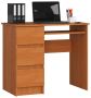 Desk NORE A-6, left, light brown