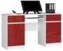 Desk NORE A5, white/red