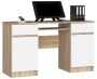 Desk NORE A5, white/oak