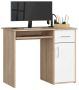 Desk NORE S90, white/oak