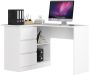 Corner desk NORE B16, left, white