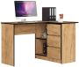 Corner desk NORE B16, right, oak color