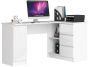 Corner desk NORE B20, right, white