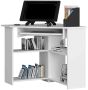 Corner desk NORE Ted, white