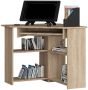 Corner desk NORE Ted, oak color