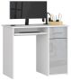 Desk NORE S90, white/light gray