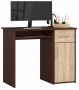 Desk NORE S90, dark brown/oak