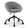 Office chair, without armrests, Green/blue/gray, 62 × 57 × 71–78 cm