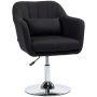 Office chair Homcom 60x60x91cm., black/silver color