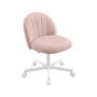 Biroja krēsls SONGMICS, Regulējams augstums, Rozā, 60 × 73–88 × 60 cm