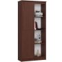 Офисный стеллаж CLP R80 1D 4P, 1 дверца, 8 полок, коричневый, 80 × 180 × 35 см