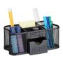 Biroja organizators Relaxdays 10047522_46, 7 nodalījumi un 1 atvilktne, 23,5 × 10 × 11,5 cm
