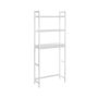 Toilet shelf with 3 shelves, white