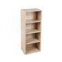 Wooden look bookshelf 4 shelves