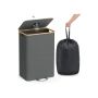 SONGMICS RRB509G01 bottle collection container, 42 × 70.5 × 32.5 cm