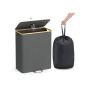 SONGMICS RRB513G01 bottle collection container, 95 l, 52.5 × 70.5 × 38.5 cm