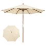 Outdoor umbrella 300x258cm., beige