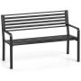 Garden bench 127x56x82cm., black