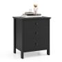 Bedside table 56x45x66cm., black