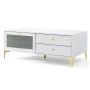 TV stand 120x62x46cm., white/gold color