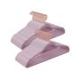 Set of 50 velvet clothes hangers, soft purple