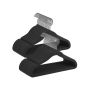 Clothes hangers 50pcs, black/silver color