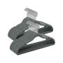 Set of 50 clothes hangers, gray