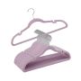Velvet clothes hangers 30 pcs., purple