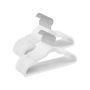 Set of 50 clothes hangers, white