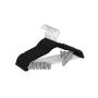 Clothes hangers 10pcs, silver/black