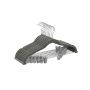 Clothes hangers 10pcs, silver/gray