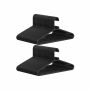 Set of 50 clothes hangers, black