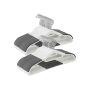Plastic hanger set 50 pcs., white/gray