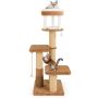 Scratching post 58x58x164cm., brown/white