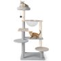 Scratching post 50x40x113cm., gray/light brown color