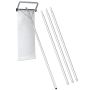 Roof snow blower 619x47x22cm., silver/white