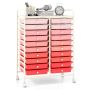 Storage trolley, 20 drawers, 63.5 × 86.36 × 38.1 cm