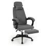 Office chair, with footrest, Gray, 99.1 × 119.4–125.7 × 66 cm