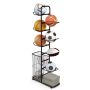 Ball storage shelf 59x24x147cm., black